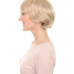 HPO Women's 50's Short Bob Womens Wig | Blonde Vintage Wig | Premium Breathable Capless Cap