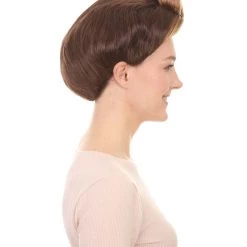 HPO Womens TV Adult Wig | Brown TV/Movie Wigs | Premium Breathable Capless Cap Women's