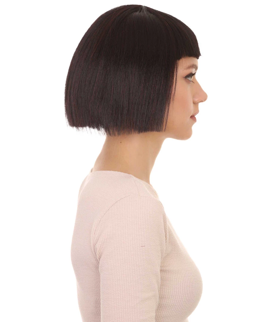 HPO Super Model Black & Purple Bob Womens Wig | Bob Party Ready Fancy Cosplay Halloween Wig | Premium Breathable Capless Cap Women's 5 HPO Super Model Black & Purple Bob Womens Wig | Bob Party Ready Fancy Cosplay Halloween Wig | Premium Breathable Capless Cap Women's