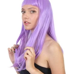 HPO Women's Long Length Party Girl Wig - Multiple Colors Synthetic Fiber Hair
