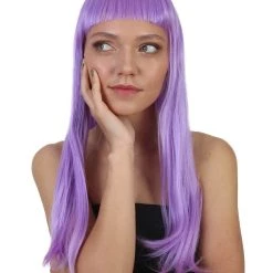 HPO Women's Long Length Party Girl Wig - Multiple Colors Synthetic Fiber Hair