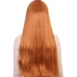 HPO Women's Womens Brown Long Straight Wig With Glasses | Video Game Wigs | Premium Breathable Capless Cap 12 HPO Women's Womens Brown Long Straight Wig With Glasses | Video Game Wigs | Premium Breathable Capless Cap