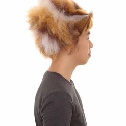 HPO Unisex Musical Brown & White Wig Collections | Super Size Jumbo Wig | Premium Breathable Capless Cap