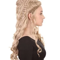 HPO Womens Queen Wig | Blonde Cosplay Wig | Premium Breathable Capless Cap Women's 13 HPO Womens Queen Wig | Blonde Cosplay Wig | Premium Breathable Capless Cap Women's