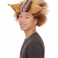 HPO Unisex Musical Brown & White Wig Collections | Super Size Jumbo Wig | Premium Breathable Capless Cap