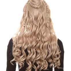 HPO Womens Queen Wig | Blonde Cosplay Wig | Premium Breathable Capless Cap Women's 12 HPO Womens Queen Wig | Blonde Cosplay Wig | Premium Breathable Capless Cap Women's