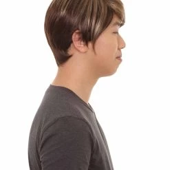 HPO Men Fancy Brown Wig | Cosplay Halloween Wig | Premium Breathable Capless Cap 13 HPO Men Fancy Brown Wig | Cosplay Halloween Wig | Premium Breathable Capless Cap