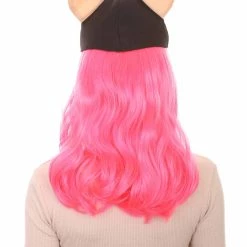 HPO Women's Womens Wolf Wig With Hat | Pink TV/Movie Wigs | Premium Breathable Capless Cap 12 HPO Women's Womens Wolf Wig With Hat | Pink TV/Movie Wigs | Premium Breathable Capless Cap