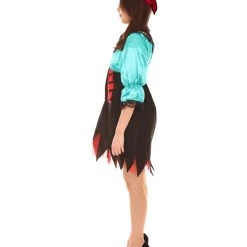 HPO Adult Women's Sexy Pirate Costume | Green Cosplay Costume 11 HPO Adult Women's Sexy Pirate Costume | Green Cosplay Costume