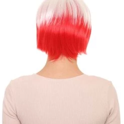 FLAGWIGS Poland Flag Sport Party Bob Wig | White Red Halloween Wig | Premium Breathable Capless Cap Women's 12 FLAGWIGS Poland Flag Sport Party Bob Wig | White Red Halloween Wig | Premium Breathable Capless Cap Women's