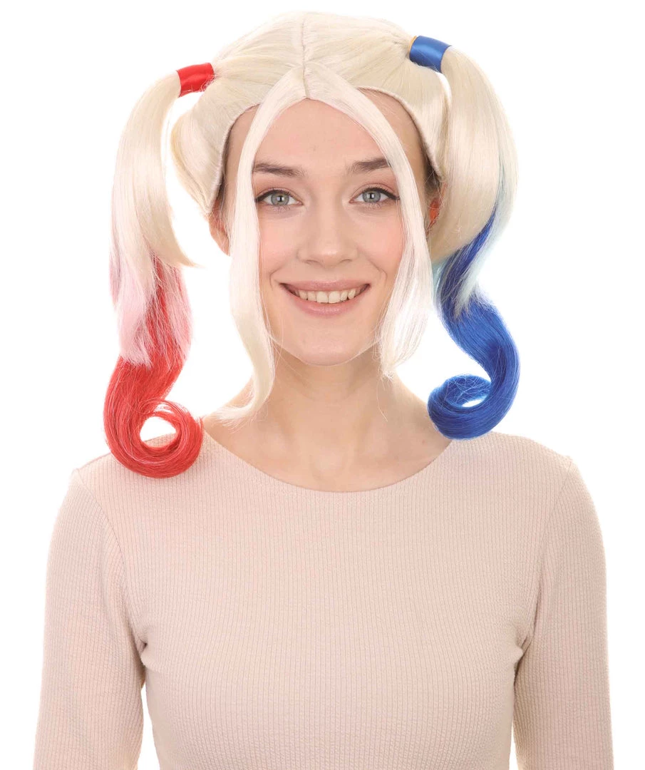 HPO Women's Womens Suicide Wig | Multi-color Cosplay TV/Movie Wigs | Premium Breathable Capless Cap 1 HPO Women's Womens Suicide Wig | Multi-color Cosplay TV/Movie Wigs | Premium Breathable Capless Cap