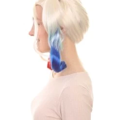 HPO Women's Womens Suicide Wig | Multi-color Cosplay TV/Movie Wigs | Premium Breathable Capless Cap 11 HPO Women's Womens Suicide Wig | Multi-color Cosplay TV/Movie Wigs | Premium Breathable Capless Cap