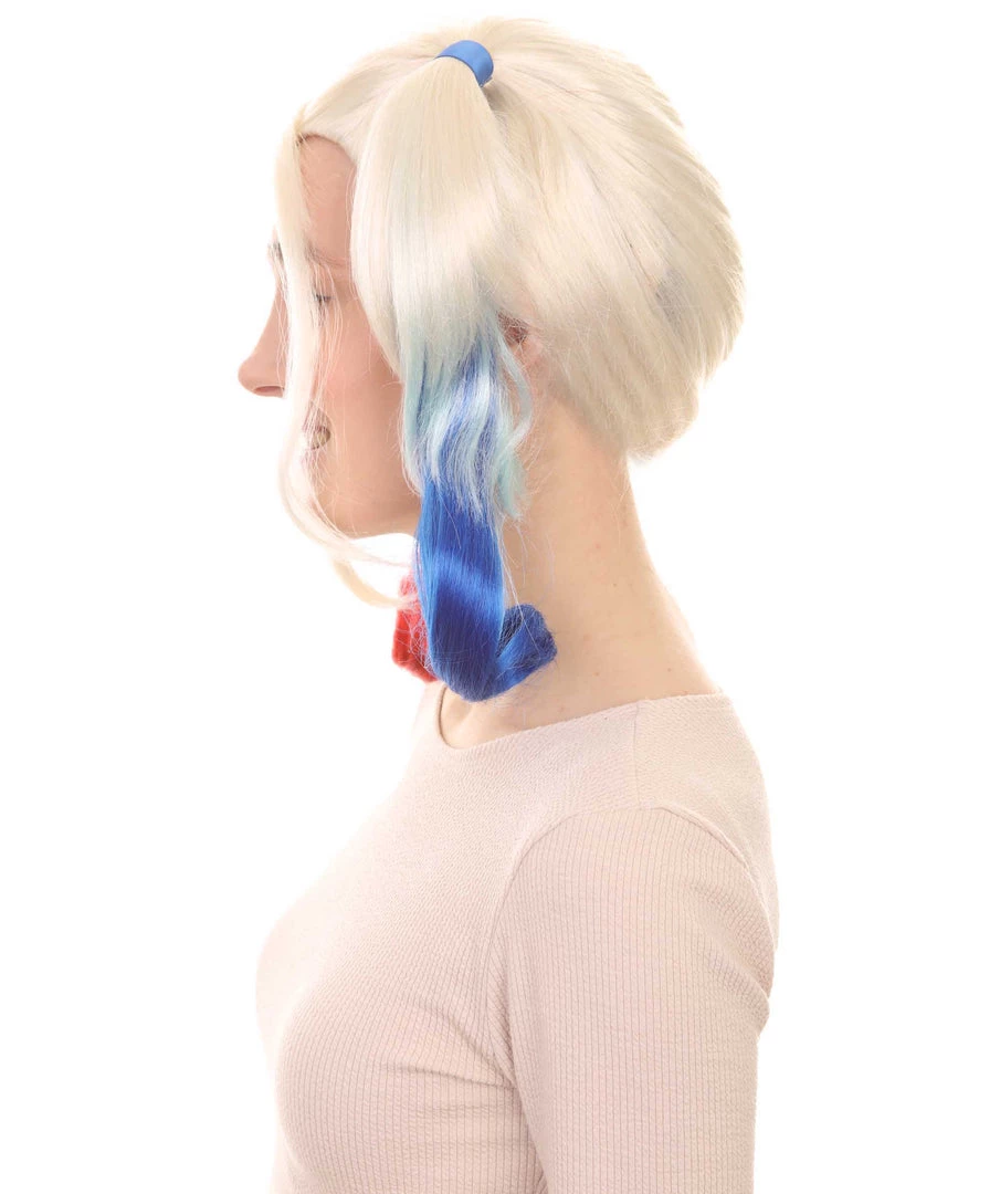 HPO Women's Womens Suicide Wig | Multi-color Cosplay TV/Movie Wigs | Premium Breathable Capless Cap 3 HPO Women's Womens Suicide Wig | Multi-color Cosplay TV/Movie Wigs | Premium Breathable Capless Cap