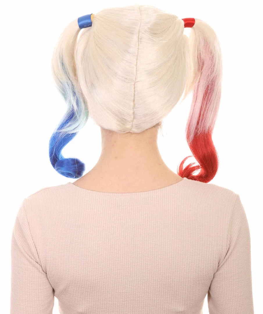 HPO Women's Womens Suicide Wig | Multi-color Cosplay TV/Movie Wigs | Premium Breathable Capless Cap 4 HPO Women's Womens Suicide Wig | Multi-color Cosplay TV/Movie Wigs | Premium Breathable Capless Cap