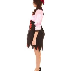 HPO Adult Women's Sexy Pirate Costume | Lt Pink Cosplay Costume 11 HPO Adult Women's Sexy Pirate Costume | Lt Pink Cosplay Costume