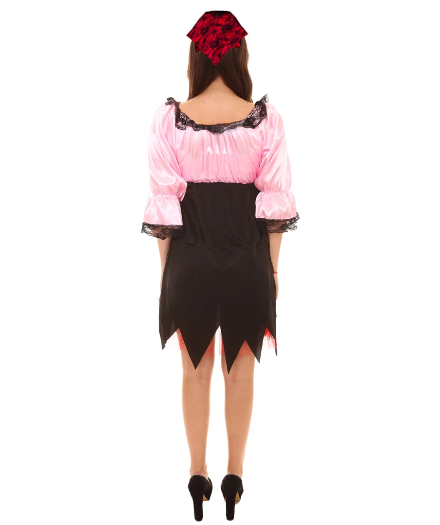 HPO Adult Women's Sexy Pirate Costume | Lt Pink Cosplay Costume 5 HPO Adult Women's Sexy Pirate Costume | Lt Pink Cosplay Costume