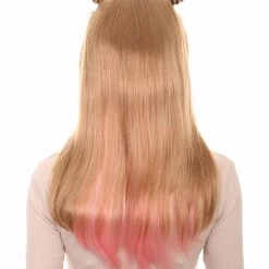 HPO Women's Mixed Brown Color Anime Cosplay Womens Wig | Fancy Party Event Ready Halloween Wig | Premium Breathable Capless Cap