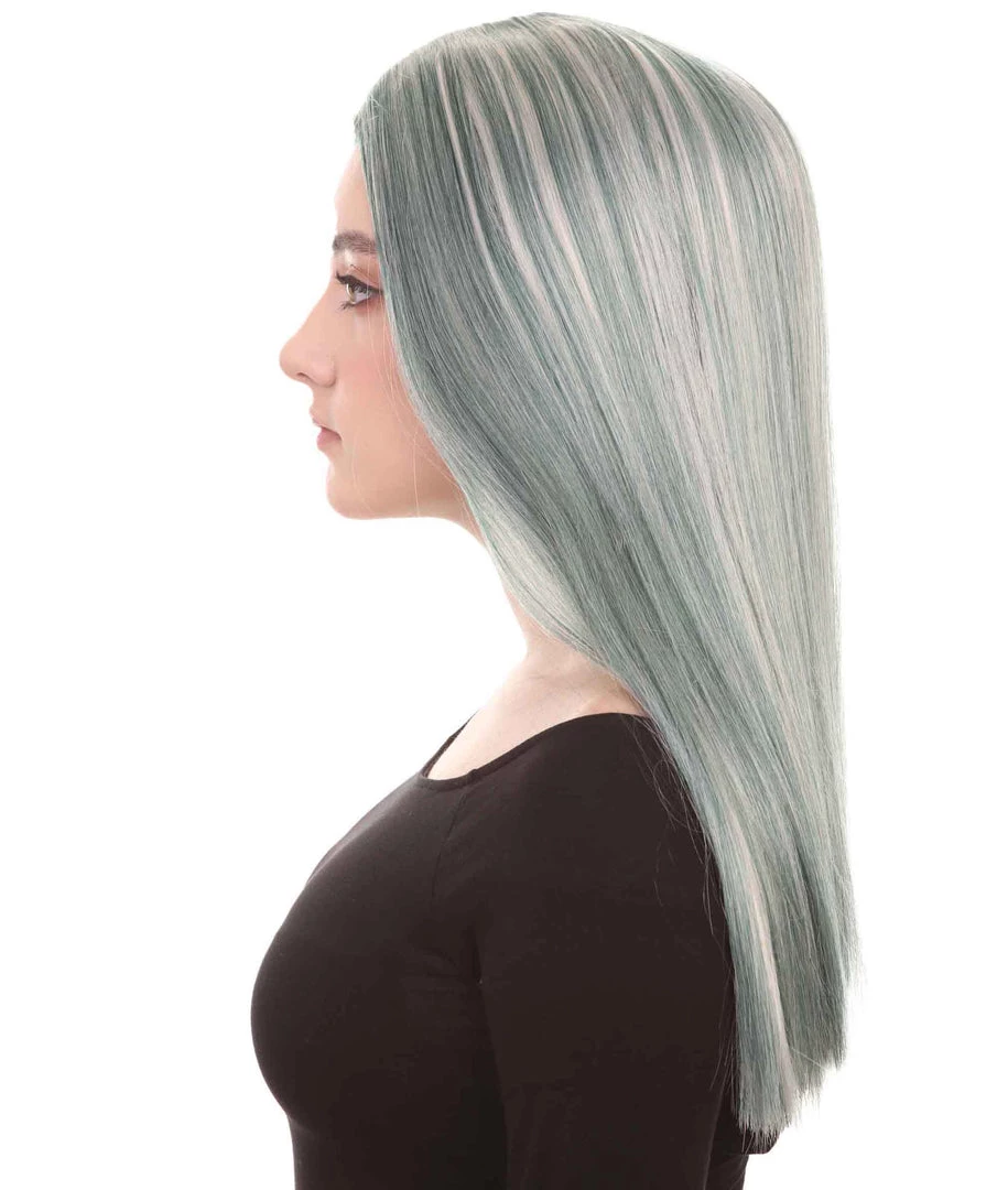 HPO After Death Zombie Womens Wig |Grey Horror Cosplay Halloween Wig | Premium Breathable Capless Cap Women's 3 HPO After Death Zombie Womens Wig |Grey Horror Cosplay Halloween Wig | Premium Breathable Capless Cap Women's