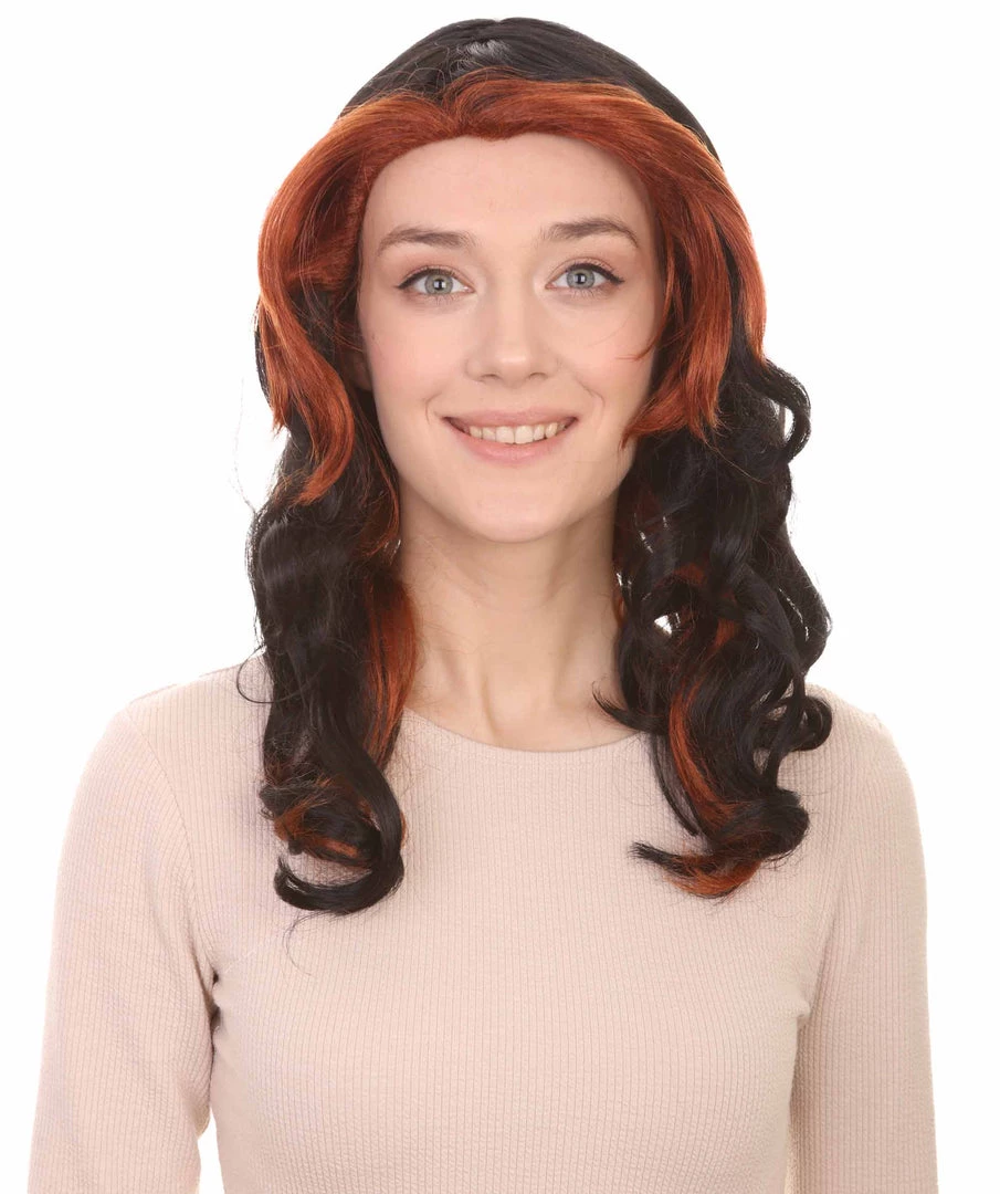 HPO Women's Womens Monster Wig | Black And Orange TV/Movie Wigs | Premium Breathable Capless Cap 1 HPO Women's Womens Monster Wig | Black And Orange TV/Movie Wigs | Premium Breathable Capless Cap