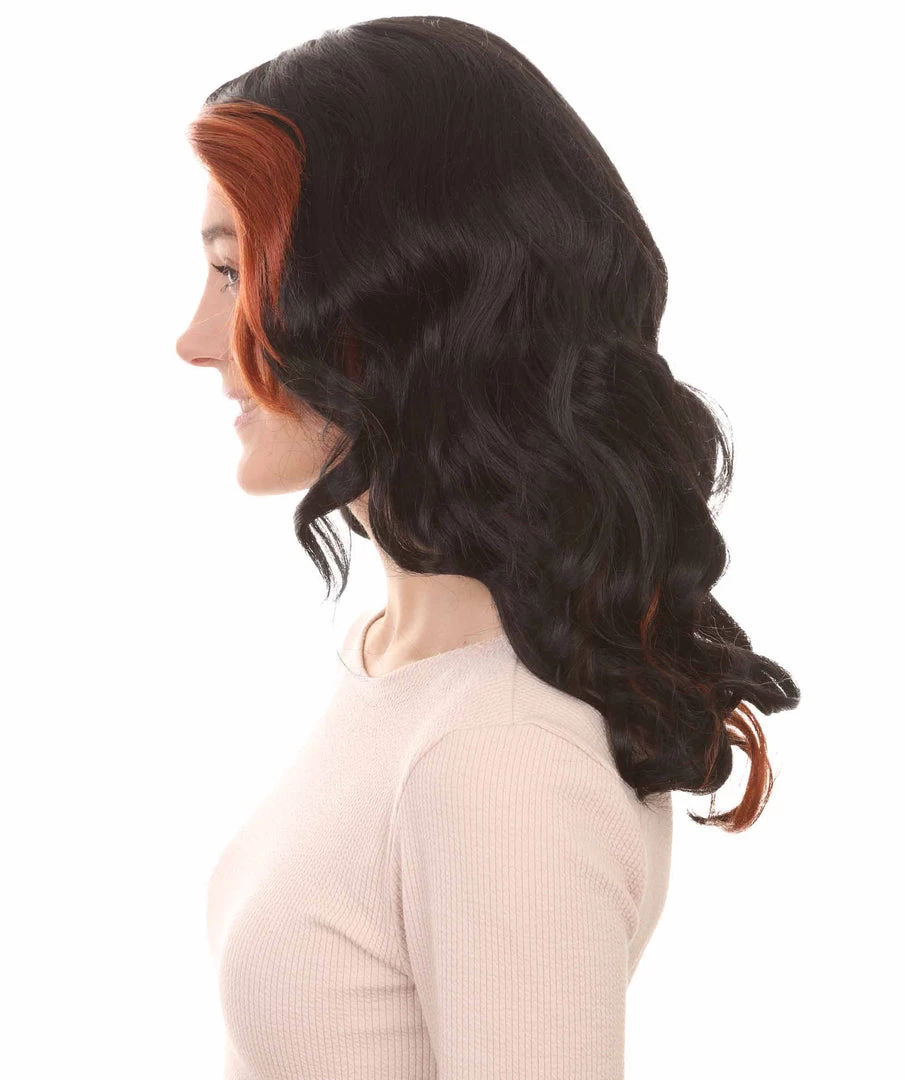 HPO Women's Womens Monster Wig | Black And Orange TV/Movie Wigs | Premium Breathable Capless Cap 3 HPO Women's Womens Monster Wig | Black And Orange TV/Movie Wigs | Premium Breathable Capless Cap