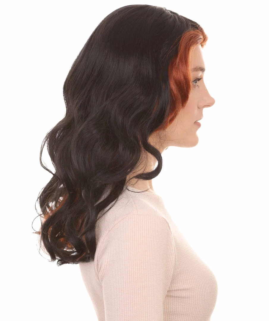 HPO Women's Womens Monster Wig | Black And Orange TV/Movie Wigs | Premium Breathable Capless Cap 5 HPO Women's Womens Monster Wig | Black And Orange TV/Movie Wigs | Premium Breathable Capless Cap