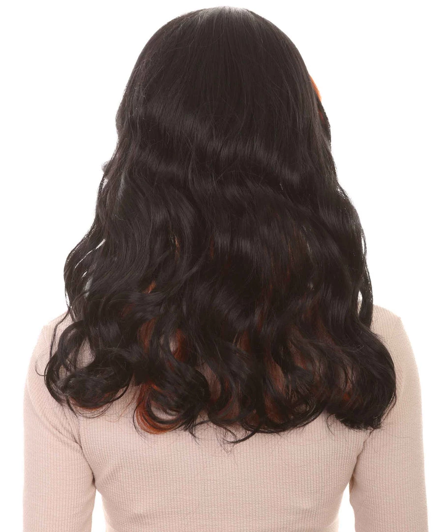 HPO Women's Womens Monster Wig | Black And Orange TV/Movie Wigs | Premium Breathable Capless Cap 4 HPO Women's Womens Monster Wig | Black And Orange TV/Movie Wigs | Premium Breathable Capless Cap