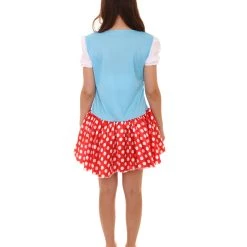 HPO Adult Women's Sexy Gnome Costume | Red Blue Halloween Costume