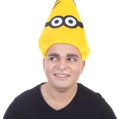 HPO Animation Yellow Mens Wig | Short Yellow Wig | Premium Breathable Capless Cap Men's