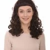 HPO 60's Homemaker Womens Wig | Dark Brown Vintage Wig | Premium Breathable Capless Cap Women's