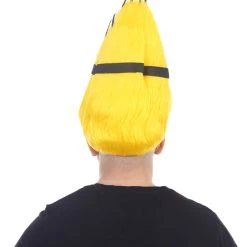 HPO Animation Yellow Mens Wig | Short Yellow Wig | Premium Breathable Capless Cap Men's