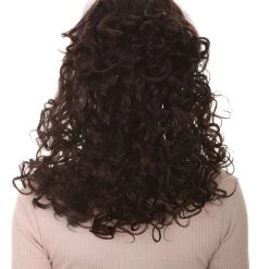 HPO 60's Homemaker Womens Wig | Dark Brown Vintage Wig | Premium Breathable Capless Cap Women's