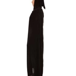 HPO Adult Men's Grim Reaper Hooded Cape Costume | Black Halloween Costume