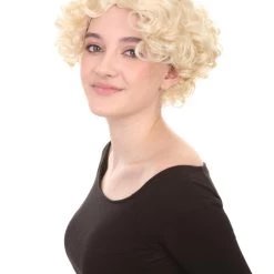 HPO Sexy Womens Wig | Curly Blonde Short Celebrity Wig | Premium Breathable Capless Cap 12 HPO Sexy Womens Wig | Curly Blonde Short Celebrity Wig | Premium Breathable Capless Cap