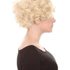HPO Sexy Womens Wig | Curly Blonde Short Celebrity Wig | Premium Breathable Capless Cap 15 HPO Sexy Womens Wig | Curly Blonde Short Celebrity Wig | Premium Breathable Capless Cap