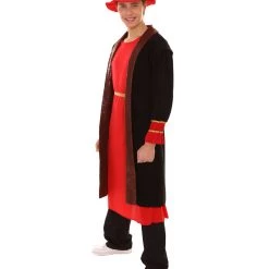 HPO Adult Men's Painter Artitst Costume | Red Cosplay Costume