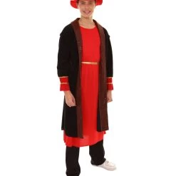 HPO Adult Men's Painter Artitst Costume | Red Cosplay Costume