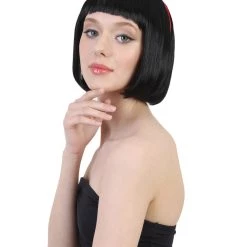 BC Cosplay Princess Snow Wig | Black Character Cosplay Halloween Wig | Premium Breathable Capless Cap 30 BC Cosplay Princess Snow Wig | Black Character Cosplay Halloween Wig | Premium Breathable Capless Cap