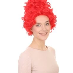 HPO Women's Red Curly Queen Womens Wig | All Back Super Size Cosplay Wig | Premium Breathable Capless Cap 14 HPO Women's Red Curly Queen Womens Wig | All Back Super Size Cosplay Wig | Premium Breathable Capless Cap