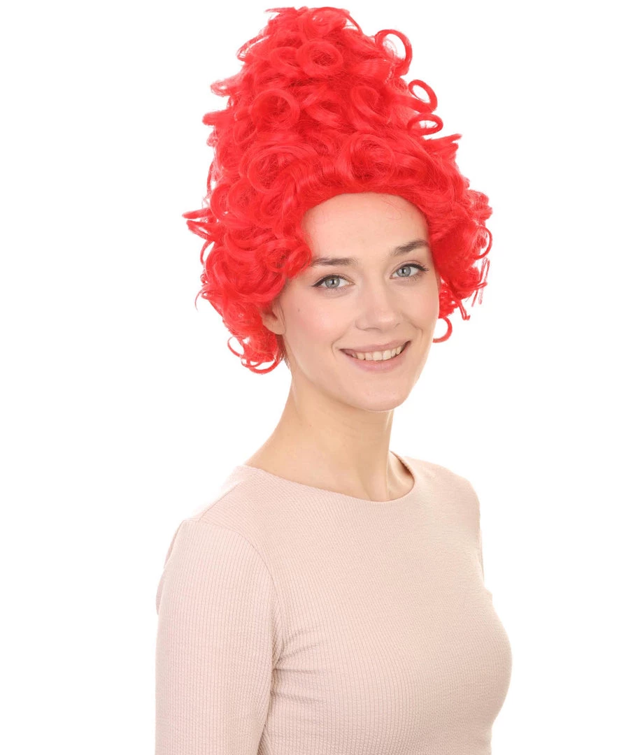 HPO Women's Red Curly Queen Womens Wig | All Back Super Size Cosplay Wig | Premium Breathable Capless Cap 6 HPO Women's Red Curly Queen Womens Wig | All Back Super Size Cosplay Wig | Premium Breathable Capless Cap