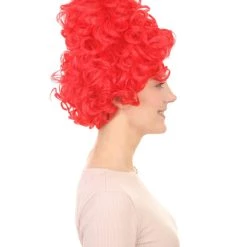 HPO Women's Red Curly Queen Womens Wig | All Back Super Size Cosplay Wig | Premium Breathable Capless Cap 13 HPO Women's Red Curly Queen Womens Wig | All Back Super Size Cosplay Wig | Premium Breathable Capless Cap