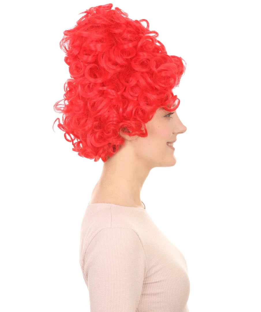 HPO Women's Red Curly Queen Womens Wig | All Back Super Size Cosplay Wig | Premium Breathable Capless Cap 5 HPO Women's Red Curly Queen Womens Wig | All Back Super Size Cosplay Wig | Premium Breathable Capless Cap