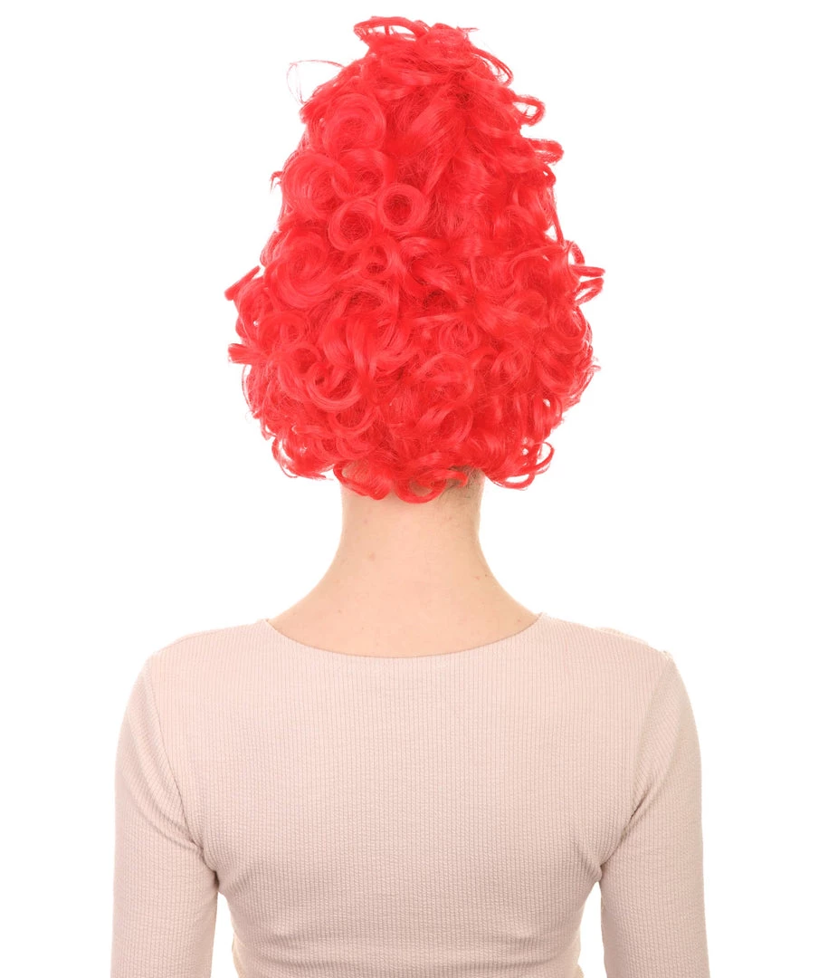 HPO Women's Red Curly Queen Womens Wig | All Back Super Size Cosplay Wig | Premium Breathable Capless Cap 4 HPO Women's Red Curly Queen Womens Wig | All Back Super Size Cosplay Wig | Premium Breathable Capless Cap