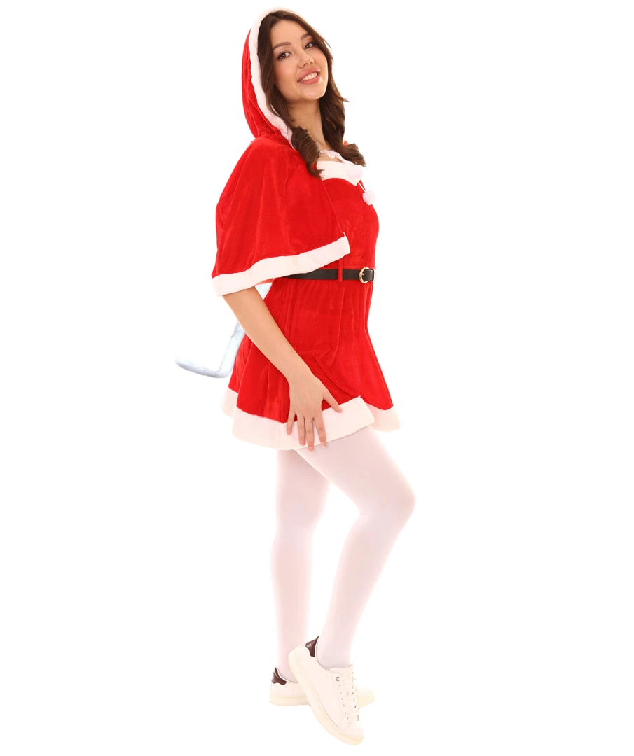 HPO Adult Women's Sexy Mrs. Claus Xmas Costume | Red Halloween Costume 6 HPO Adult Women's Sexy Mrs. Claus Xmas Costume | Red Halloween Costume