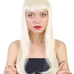 HPO Women's Long Length Party Girl Wig - Multiple Colors Synthetic Fiber Hair