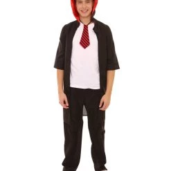 HPO Adult Men's Costume For Cosplay Wizard Costume | Black Halloween Costume