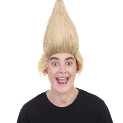 HPO President Mens II Straight Angle Wind Blown Wig | Blonde Wig | Premium Breathable Capless Cap