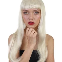 HPO Women's Long Length Party Girl Wig - Multiple Colors Synthetic Fiber Hair