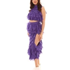 HPO Adult Women's Kylie Sexy Party Dress | Blue Celebrity Cosplay Costume