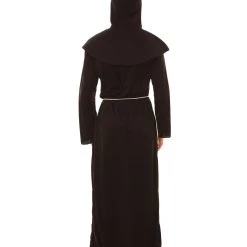 HPO Adult Men's Monk Robe Costume | Black Halloween Costumes