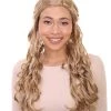 HPO Men's Womens Renaissance Wig | Long Blond Braided Wig | Premium Breathable Capless Cap